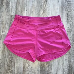 Lululemon Pink Speed Up HR 2.5” Shorts